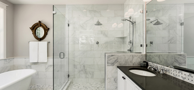 bathroom shower door installation in Eastvale