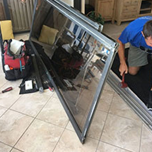 sliding glass door frame repair Eastvale